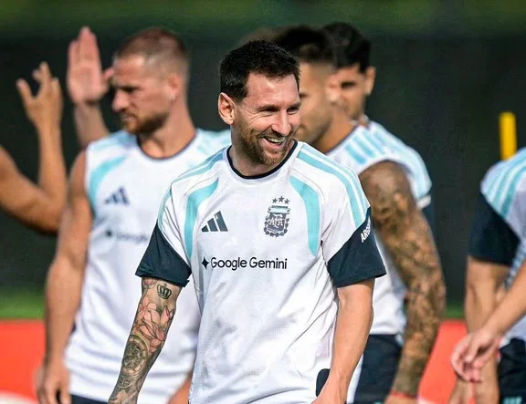 messi entrenamiento