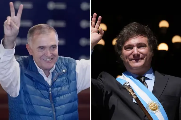 Jaldo y Javier Milei