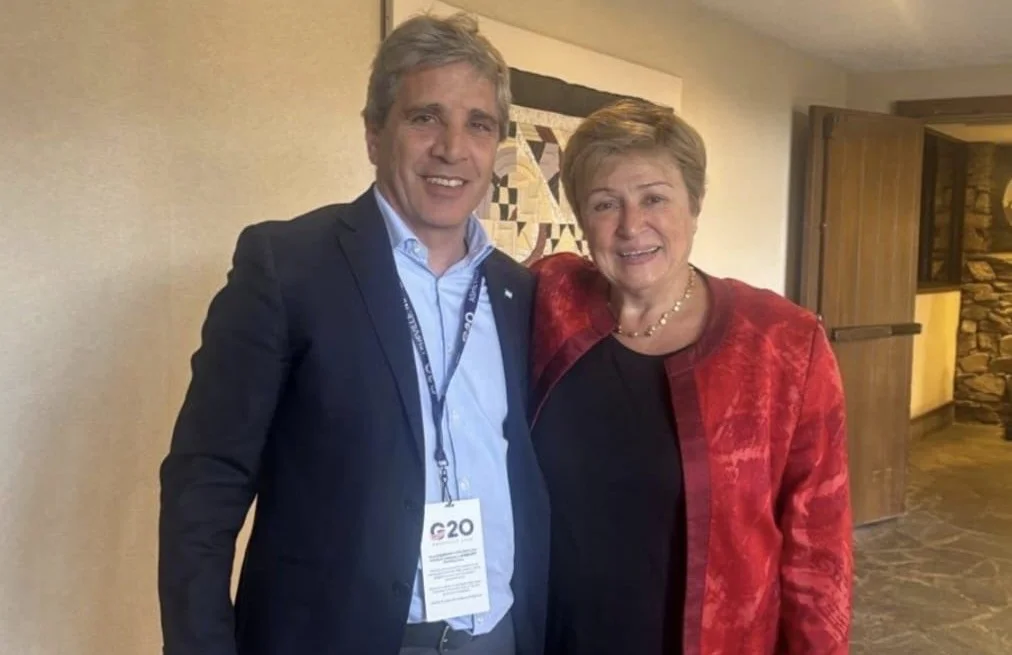Luis Caputo y Kristalina